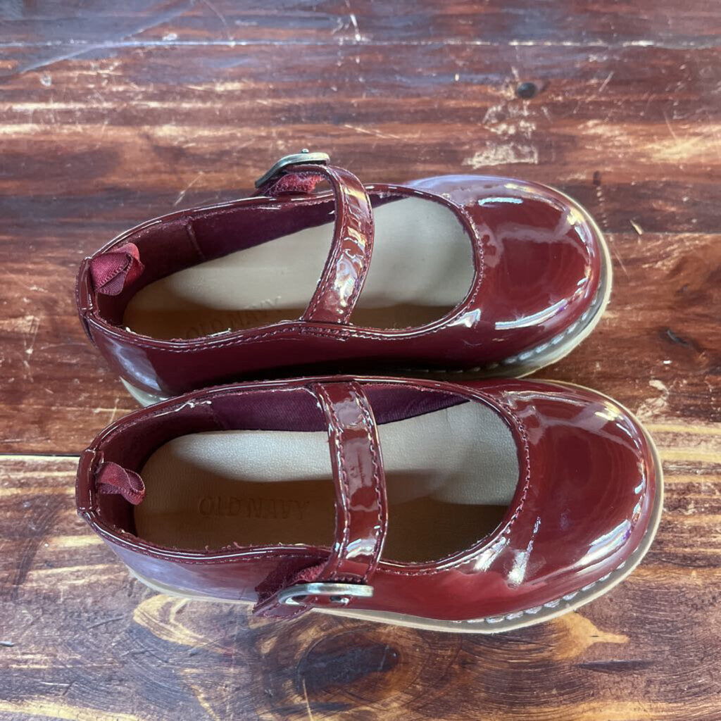 OLD NAVY MAROON MARY JANE SZ 7