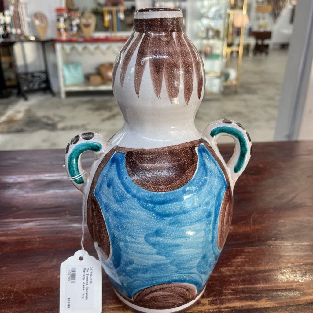 De Simone Ceramic Pottery Vase Italy