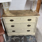 Natural Top 3 Drawer Distressed Solid Wood Dresser