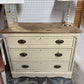 Natural Top 3 Drawer Distressed Solid Wood Dresser