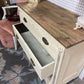 Natural Top 3 Drawer Distressed Solid Wood Dresser