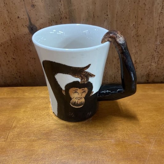 COLLECTIBLE PIER 1 CHIMPANZEE/ MONEY MUG