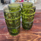 MCM (4) KINGS CROWN INDIANA GLASSES OLIVE