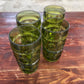 MCM (4) KINGS CROWN INDIANA GLASSES OLIVE