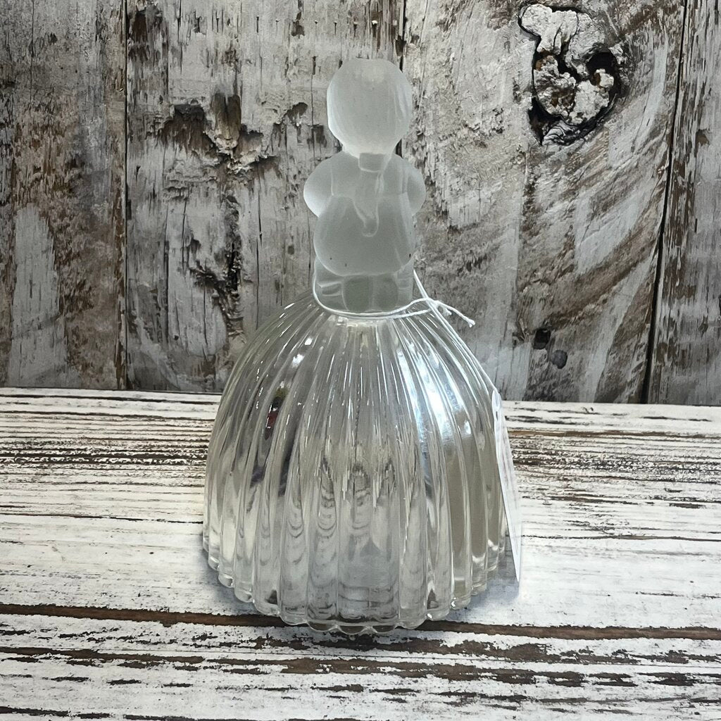 VTG HUMMEL PRAYING GIRL GLASS DINNER BELL