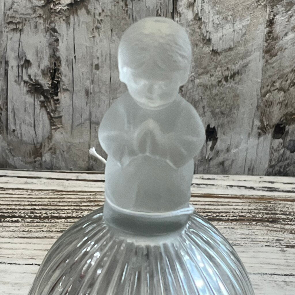 VTG HUMMEL PRAYING GIRL GLASS DINNER BELL