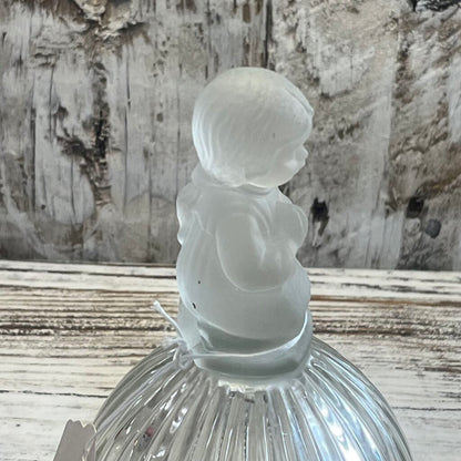 VTG HUMMEL PRAYING GIRL GLASS DINNER BELL