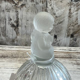 VTG HUMMEL PRAYING GIRL GLASS DINNER BELL