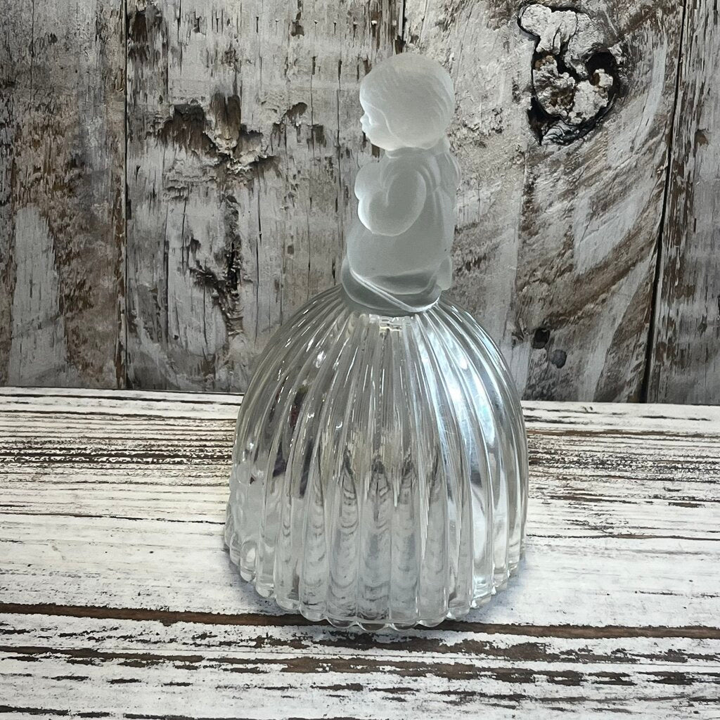 VTG HUMMEL PRAYING GIRL GLASS DINNER BELL