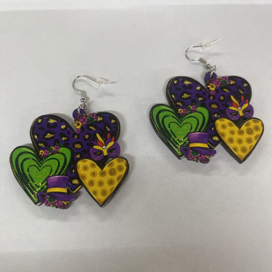 NEW MARDI GRAS EARRINGS