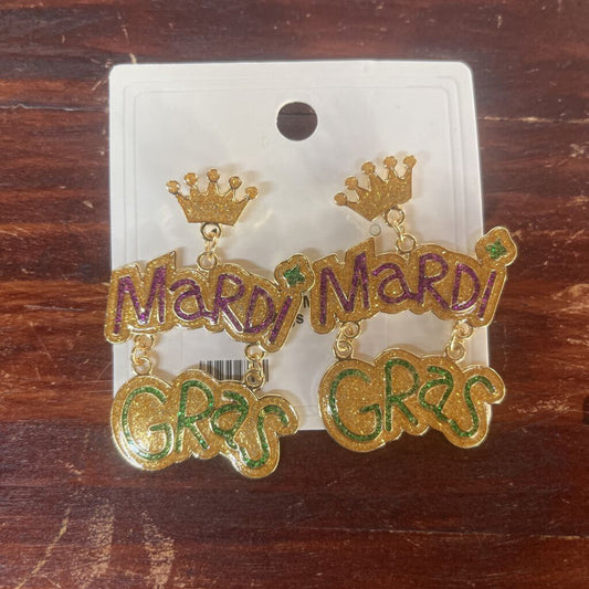 NEW FASHION MARDI GRAS EARRINGS