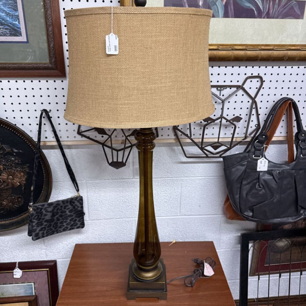 LARGE LAMP WITH SHADE