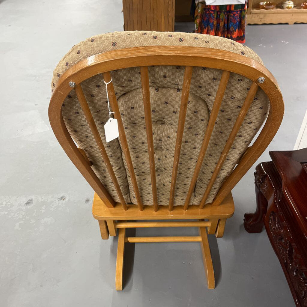 WOOD OAK GLIDER CHAIR