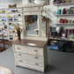 ANTIQUE 3 DRAWER CHEST WITH MIRROR