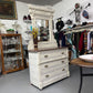 ANTIQUE 3 DRAWER CHEST WITH MIRROR