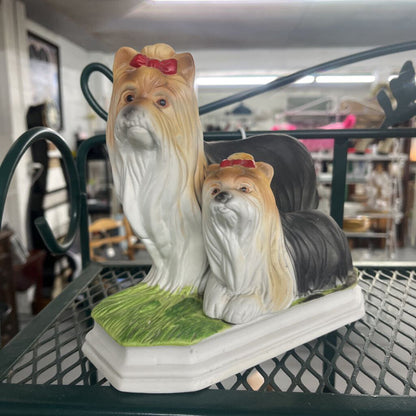 MOM & PUP DOG CERAMIC STATUE