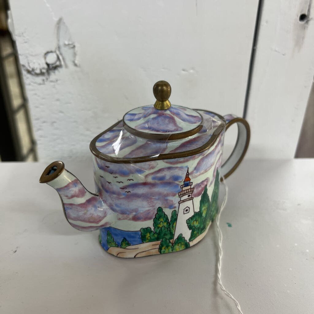 VTG KEVIN CHEN ENAMEL MINI TEAPOT