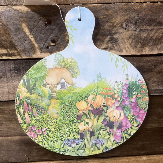 Vtg Melamine Scenic Cutting Board