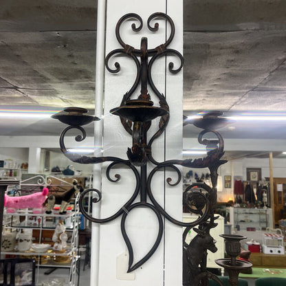 Rustic Brown Sconces Set of 2