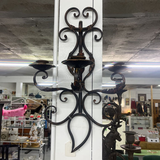 Rustic Brown Sconces Set of 2