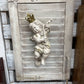 VINTAGE SHUTTER W/ VINTAGE CHERUB 3D ART