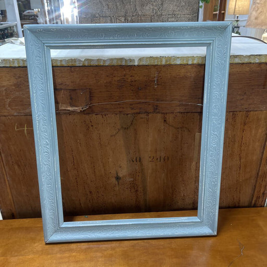 VINTAGE WOODEN PICTURE FRAME, GREEN