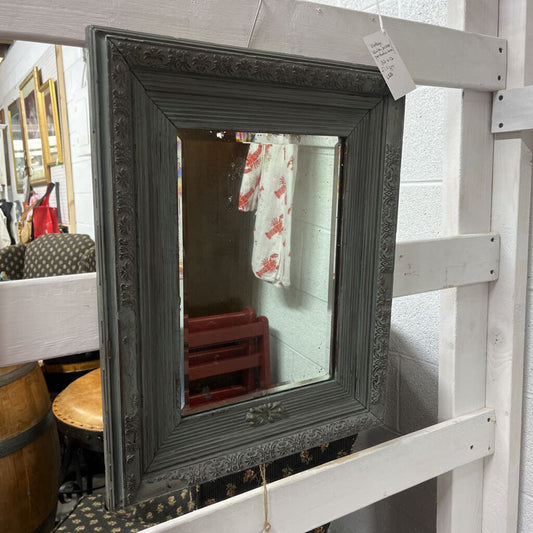 MIRROR, ANTIQUE, WOOD FRAMED