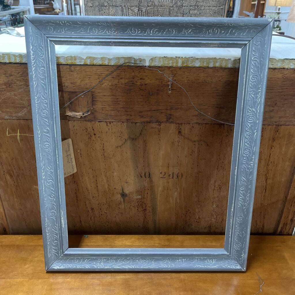 FRAME, VINTAGE WOODEN ,GREY DISTRESSED