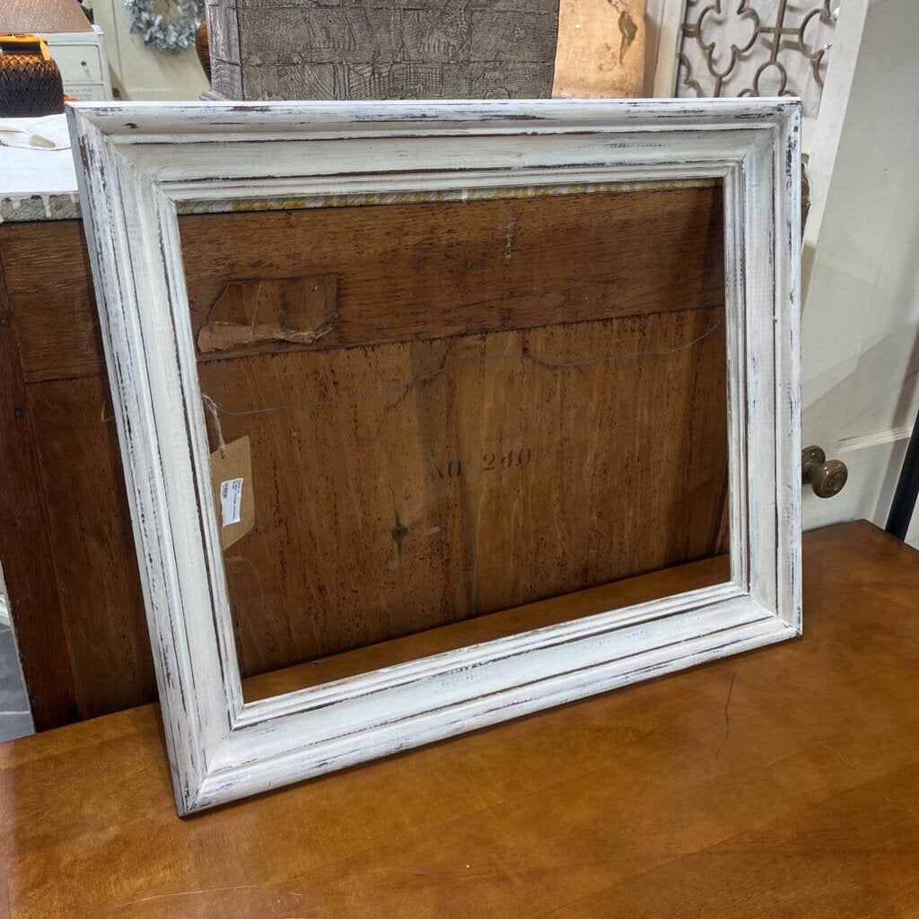 FRAME, VINTAGE WOODEN, LARGE