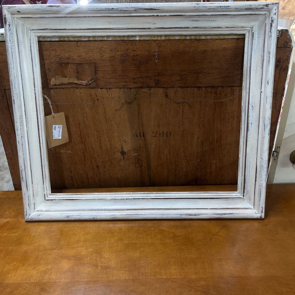 FRAME, VINTAGE WOODEN, LARGE