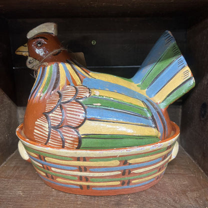 VINTAGE TIAGUEPAQUE MEXICAN FOLK ART POTTERY