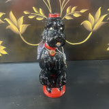 DECANTER, VINTAGE 1940"S GARNIER BLACK FRENCH POODLE
