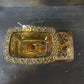 CANDY DISH, VINTAGE AMBER INDIANA GLASS
