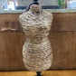 BUST, SMALL RATTAN ON STAND, FUNCTIONAL DECOR
