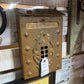 BRASS WALL MOUNT MAILBOX W/NEWSPAPER CRADLE/SCREWS