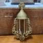 PLANTER, BURWOOD #1628 WALL POCKET, GOLD