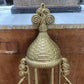 PLANTER, BURWOOD #1628 WALL POCKET, GOLD