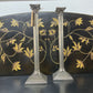CANDLESTICKS, 18" VTG NEOCLASSICAL SILVER PLATED (SET OF 2)