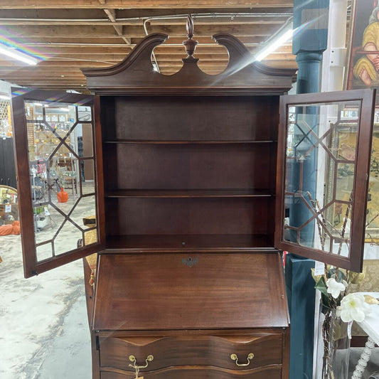 SECRETARY, COLONIAL STYLE, 4 DRAWER, BALL/CLAWFOOT