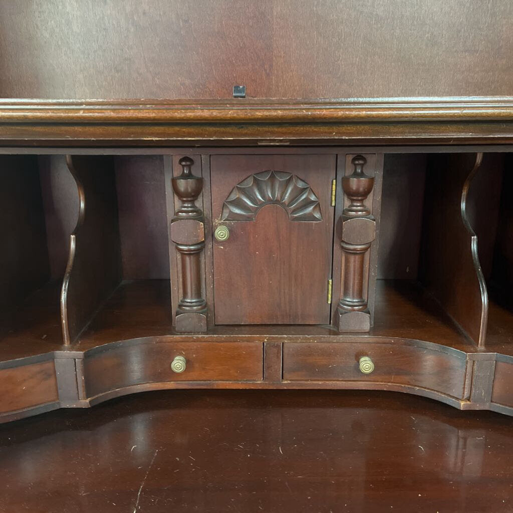 SECRETARY, COLONIAL STYLE, 4 DRAWER, BALL/CLAWFOOT