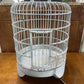 BIRDCAGE, VINTAGE ASIAN BAMBOO, WOOD CARVED STAND