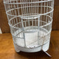 BIRDCAGE, VINTAGE ASIAN BAMBOO, WOOD CARVED STAND