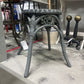 STOOL, VINTAGE WICKER,GRAY