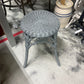 STOOL, VINTAGE WICKER,GRAY