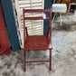 CHAIR, VINTAGE WOODEN FOLDING