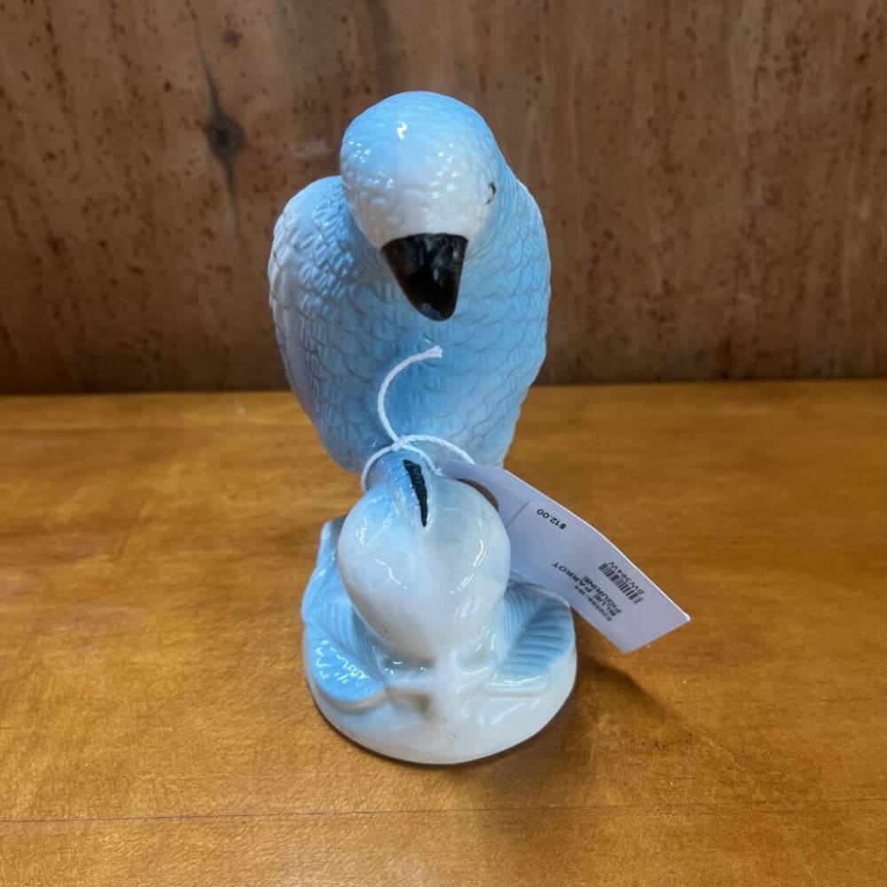 BLUE PARROT FIGURINE