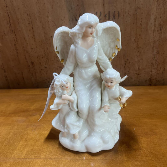 GUARDIAN ANGEL MUSIC BOX, PORCELAIN