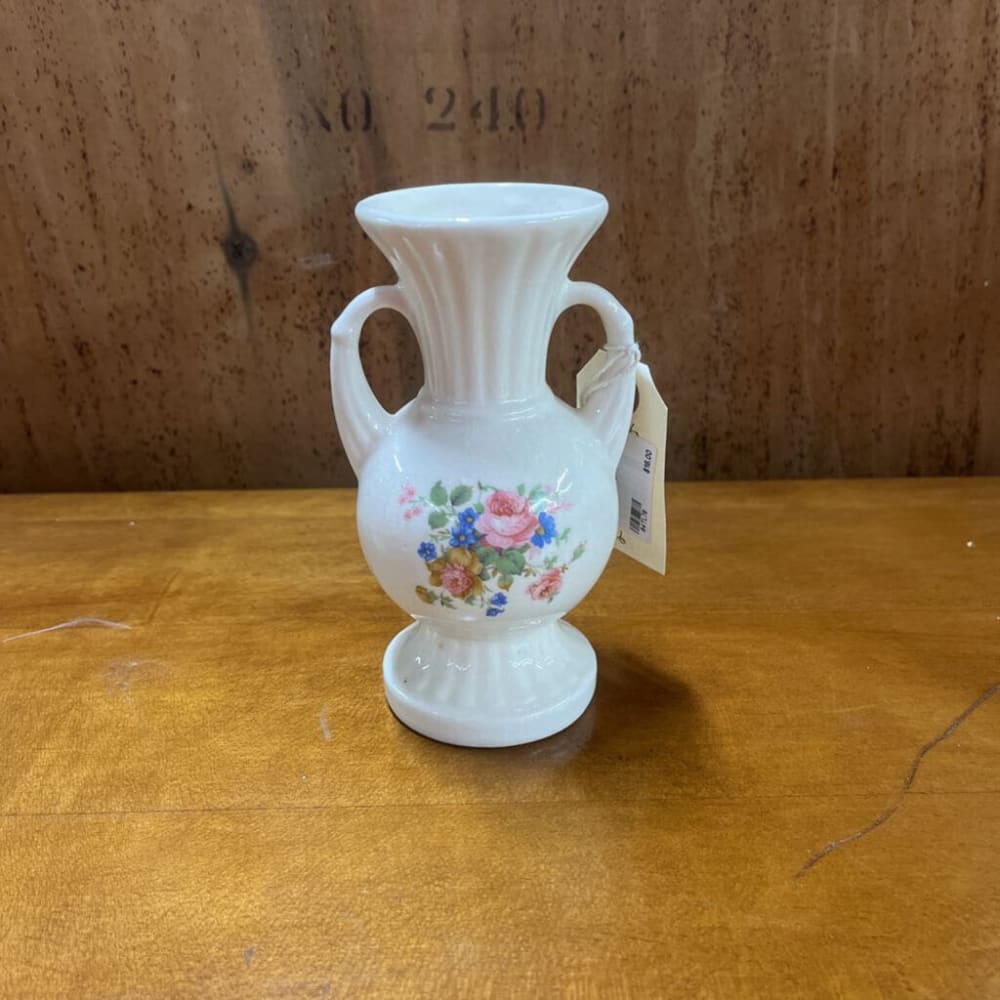 VASE, PASTEL ROSE, VTG 1940"S