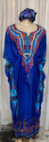 KAFTAN - BLUE TRIBAL DASHIKI PRINT