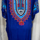 KAFTAN - BLUE TRIBAL DASHIKI PRINT